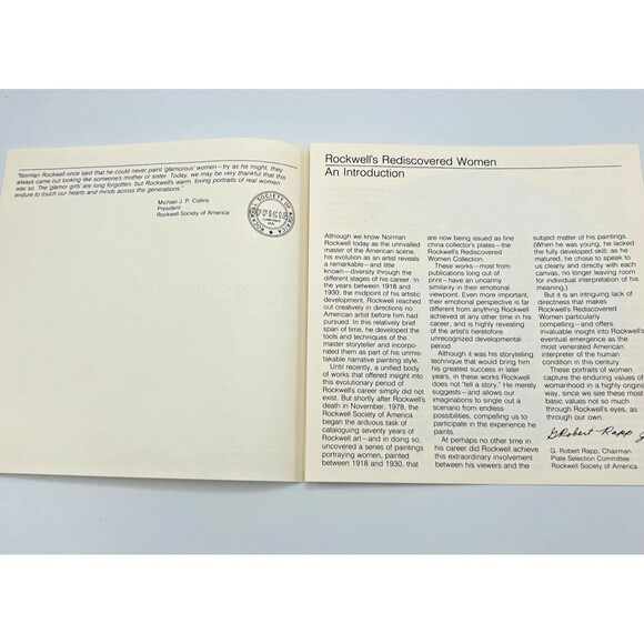 KNOWLES Norman Rockwell Women 1981 Waiting On The Shore 8.5" Plate w/ Box & COA - Picture 7 of 11